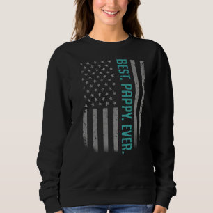 Mens Best Pappy je US-amerikanische Flagge für Vat Sweatshirt