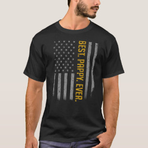 Mens Best Pappy je US-amerikanische Flagge für Vat T-Shirt