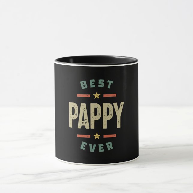 Mens Best Pappy je Vater Opa-Geschenk Tasse (Zentrum)