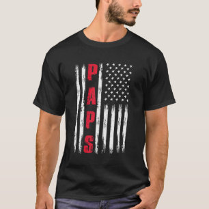Mens Best Paps je US Flag für Stepdad Fatheru201 T-Shirt