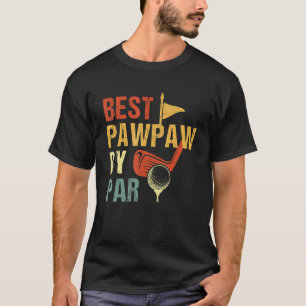 Mens Best Pawpaw by Par Vatertag Golf Golfer 3 T-Shirt
