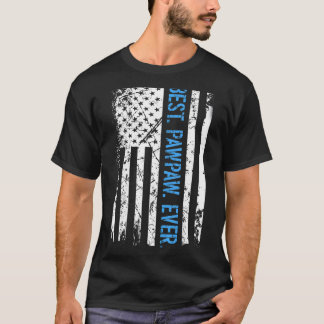 Mens Best Pawpaw je US-amerikanische Flagge für Va T-Shirt