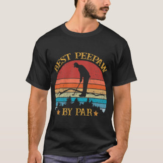 Mens Best Peepaw by Par Vatertag Golf Lover T-Shirt