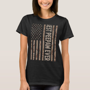 Mens Best Peepaw jemals US American Flag Großpa Fa T-Shirt
