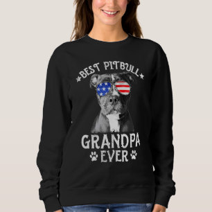 Mens Best Pitbull Opa Ever Dog Vater American Fl Sweatshirt