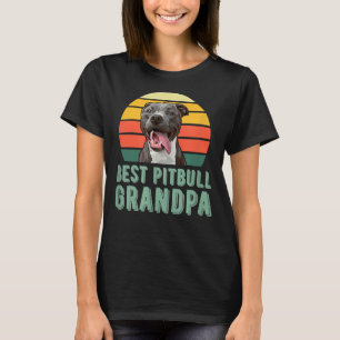 Mens Best Pitbull Opa Niedlicher Hund Lover Ide T-Shirt