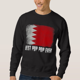 Mens Best Pop Pop je Bahrain Flag Patriotischer Va Sweatshirt