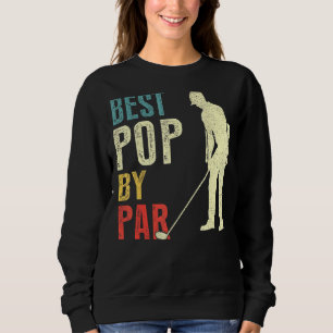 Mens Best Pop Pop Par Golf Vatertag Sweatshirt