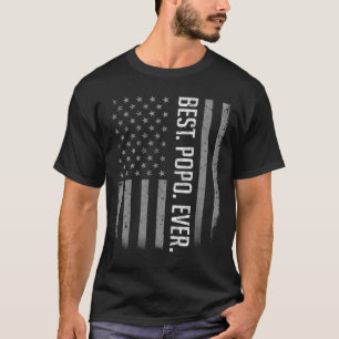 Mens Best Popo je US-amerikanisches Flag Shirt Ges
