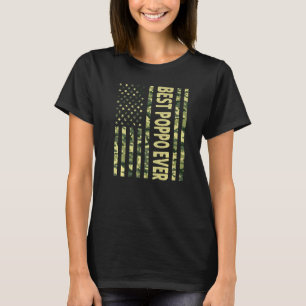 Mens Best Poppo je US-amerikanische Flagge Großfet T-Shirt