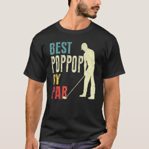 Mens Best Poppop Par Golf Vatertag Papa T-Shirt