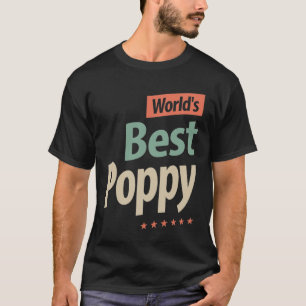 Mens Best Poppy Ever Funny Vater / Opa T-Shirt
