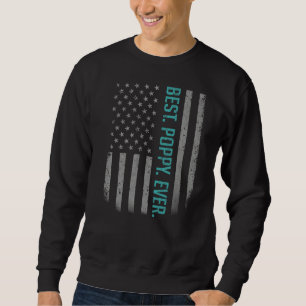 Mens Best Poppy je US-amerikanische Flagge für Vat Sweatshirt