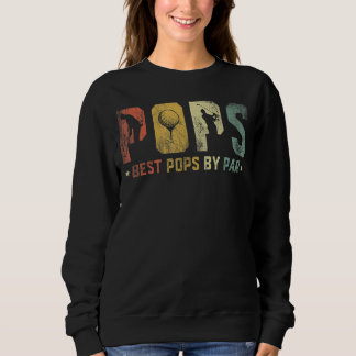 Mens Best Pops Par Pops Vatertag Golf Lover Sweatshirt