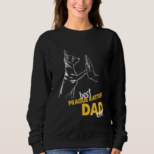 Mens Best Prague Rattler Vater Ever Dog Prag Rattl Sweatshirt (Vorderseite)