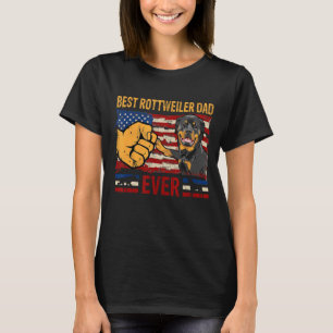 Mens Best Rottweiler Vater Ever American Flag Hund T-Shirt