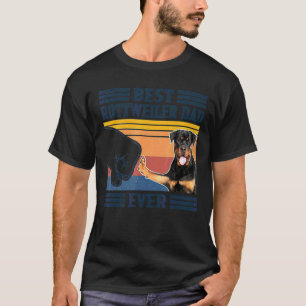 Mens Best Rottweiler Vater Ever Dog Vatertag T-Shirt
