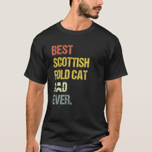 Mens Best Scottish Fold Cat Vater T-Shirt