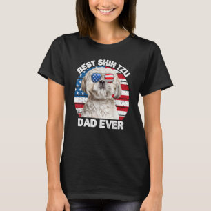 Mens Best Shih Tzu Vater am 4. Juli Shih Tzu d T-Shirt