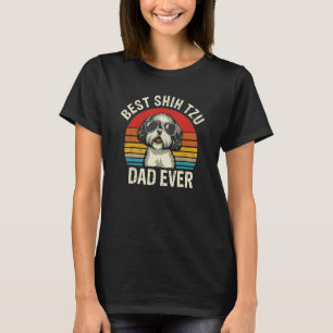 Mens Best Shih Tzu Vater Ever Vatertag Vintag S T-Shirt