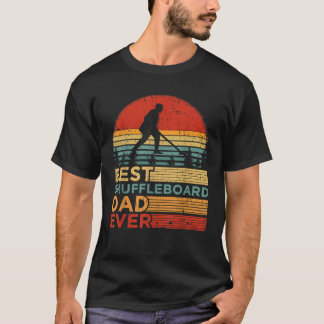 Mens Best Shuffleboard Vater Ever Vintag Shufflebo T-Shirt