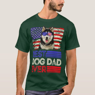 Mens Best Siberian Husky Vater je amerikanische Fl T-Shirt