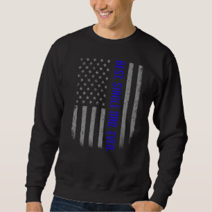 Mens Best Single Vater je amerikanische Flagge für Sweatshirt
