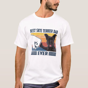 Mens Best Skye Terrier Vater Ever Funny Dog Lover  T-Shirt