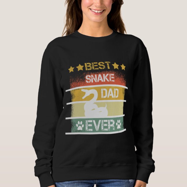 Mens Best Snake Vater je Sweatshirt (Vorderseite)