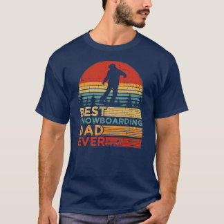 Mens Best Snowboarden Vater jemals Vintag T-Shirt