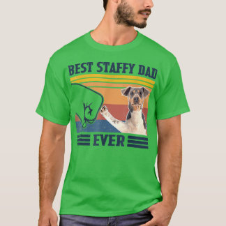 Mens Best Staffy Vater Ever Funny Dog Lover Vateri T-Shirt