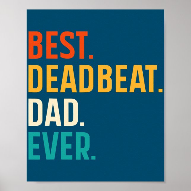 Mens Best Tobeat Vater Ever Funny Vathday Poster (Vorne)
