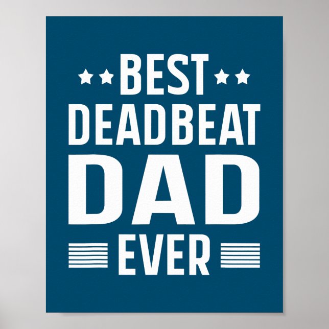 Mens Best Tobeat Vater Ever Funny Vathday Poster (Vorne)