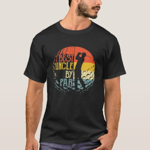 Mens Best Uncle by Par Golf Lover Weihnachten T-Shirt