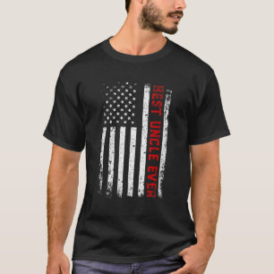 Mens Best Uncle jemals US-amerikanische Flagge für T-Shirt