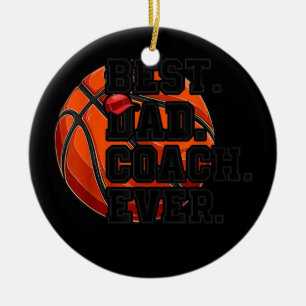 Mens Best Vater Basketballtrainer je Vatertag Keramik Ornament