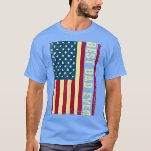 Mens Best Vater Ever Fathers Day American Flag Pap T-Shirt