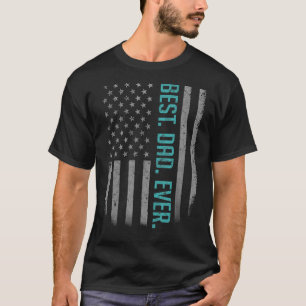 Mens Best Vater je amerikanischer Vater Flag für V T-Shirt