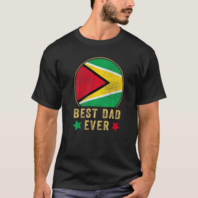 Mens Best Vater je Guyana Vater Land Guyana T-Shirt (Vorderseite)