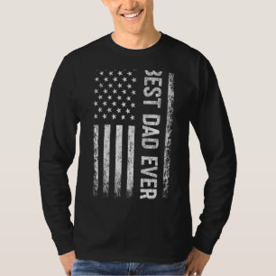 Mens Best Vater je US-amerikanische Flagge Vintag T-Shirt