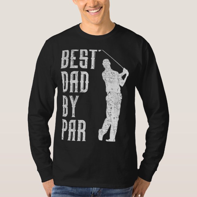 Mens Best Vater Par Golf Funny Vathday T-Shirt (Vorderseite)