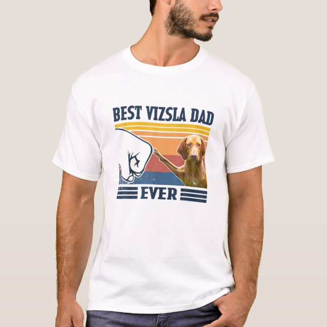 Mens Best Vizsla Dad Ever Funny Dog Lover Father's T-Shirt (Vorderseite)