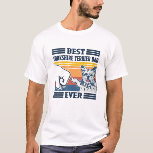 Mens Best Yorkshire Terrier Vater Ever Funny Dog L T-Shirt