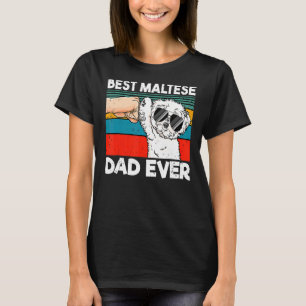 Mens Bester maltesischer Vater je Getto Fist Dog T-Shirt