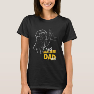 Mens bester maltesischer Vater je Maltese Daddy Ma T-Shirt