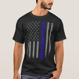 Mens Bester Pate je amerikanische Flagge für das G T-Shirt