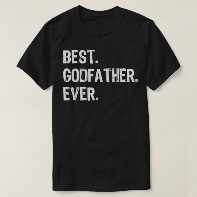 Mens Bester Pate je lustiges Cooles Geschenk GottV T-Shirt (Design vorne)