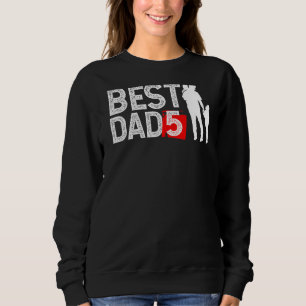 Mens bester Vater 5 oder bester Vater von fünf Kin Sweatshirt