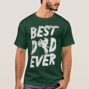 Mens Bester Vater je Dirt Bike Racing T-Shirt