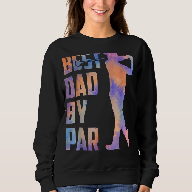 Mens bester Vater per Par Ball Disc Daddy Golfer V Sweatshirt (Vorderseite)